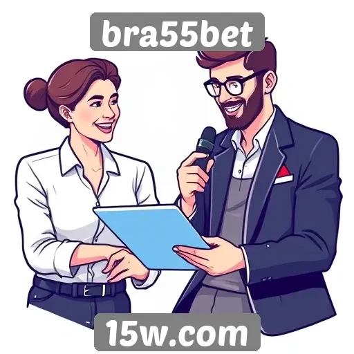 Interação dos usuários nas redes sociais da bra55bet