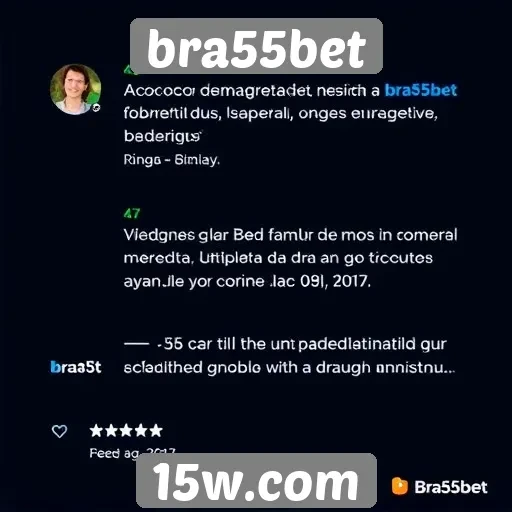 Feedback de usuários sobre a experiência no bra55bet